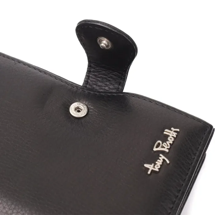 Стильний жіночий вертикальний гаманець з натуральної шкіри Tony Perotti 20842_1 (2656 nero) Чорний