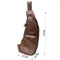 Цікава чоловіча сумка через плече з гладкої натуральної шкіри Vintage 22965 Коричневий