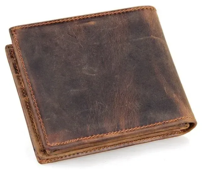 Гаманець чоловічий Vintage 14222 у вінтажному стилі Коричневий
