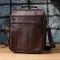 Сумка чоловіча з ручкою для перенесення в руці з натуральної шкіри Vintage 23030 Коричневий