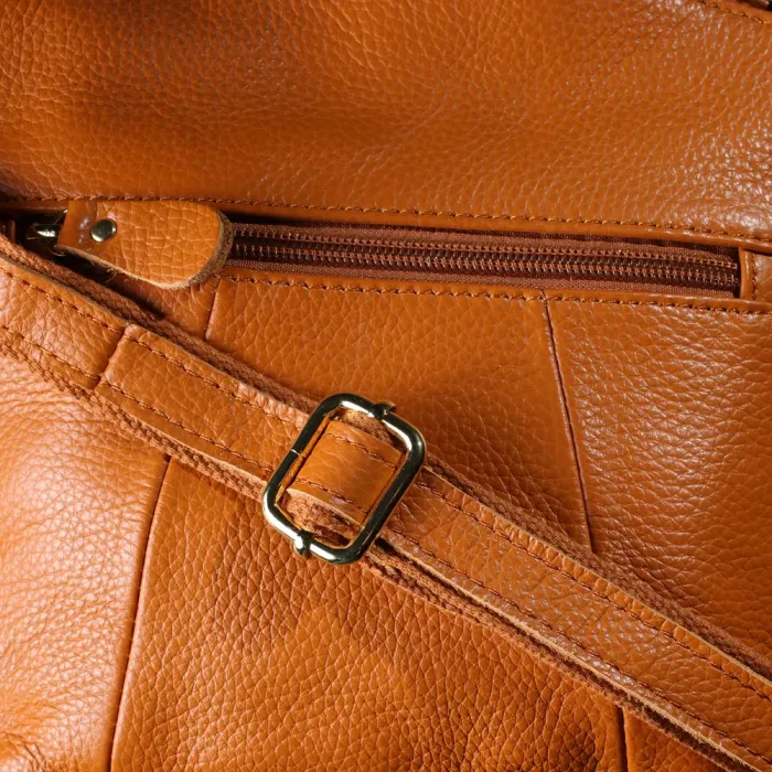 Невелика жіноча сумка з натуральної шкіри 15124 Vintage Рудий