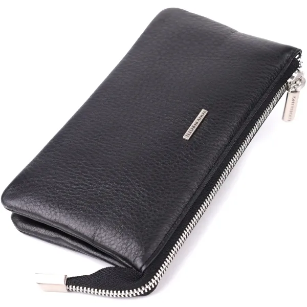 Оригінальний жіночий гаманець з натуральної шкіри Tony Perotti 20903_1 (2651 nero) Чорний