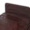 Практична чоловіча сумка з ручкою для перенесення в руці з натуральної шкіри Vintage 23024 Коричневий