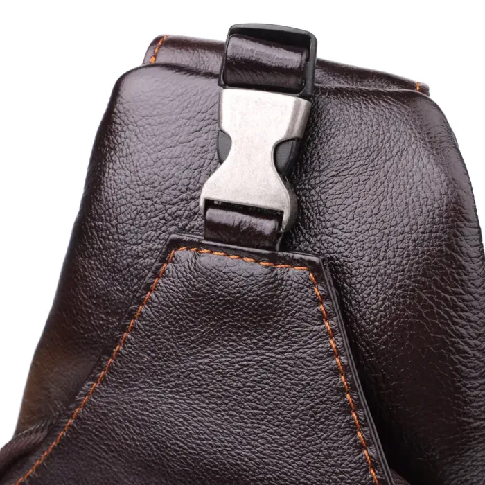 Практична сумка через плече з натуральної шкіри Vintage 23050 Коричневий