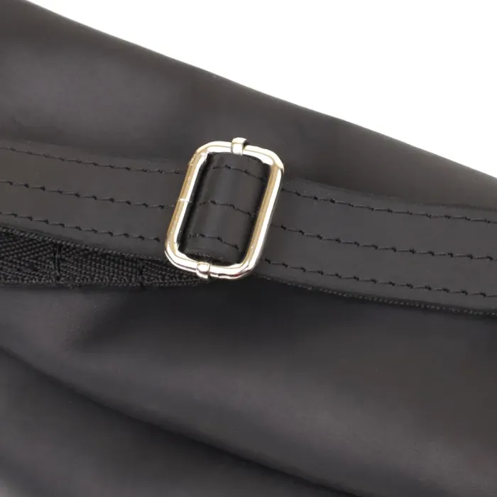 Надійна сумка бананка для чоловіків із вінтажної натуральної шкіри Shvigel 23138 Чорний