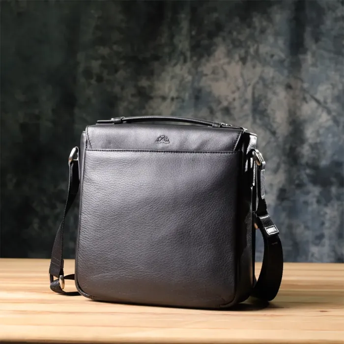 Чоловіча сумка через плече з м'якої натуральної шкіри Tony Perotti 20845_1 (9207-24 nero) Чорний