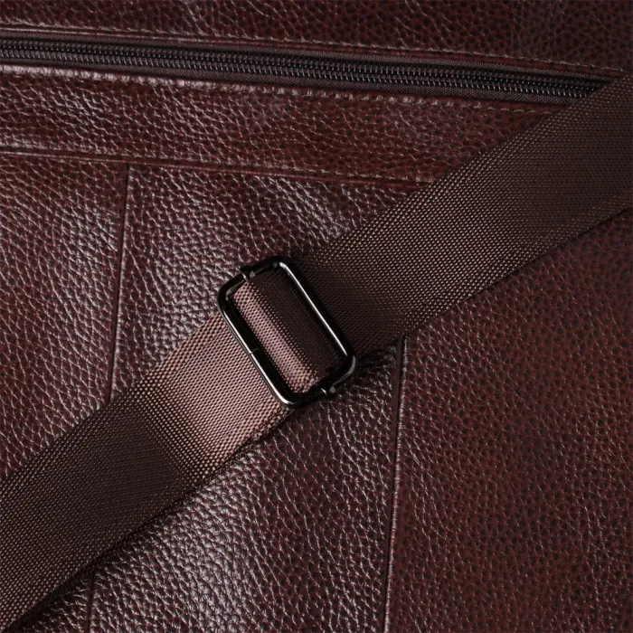 Сумка чоловіча з ручкою для перенесення в руці з натуральної шкіри Vintage 23030 Коричневий