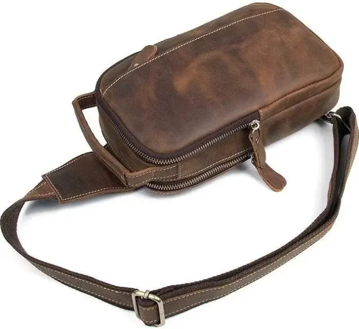 Сумка чоловіча Vintage 14519 Коричнева