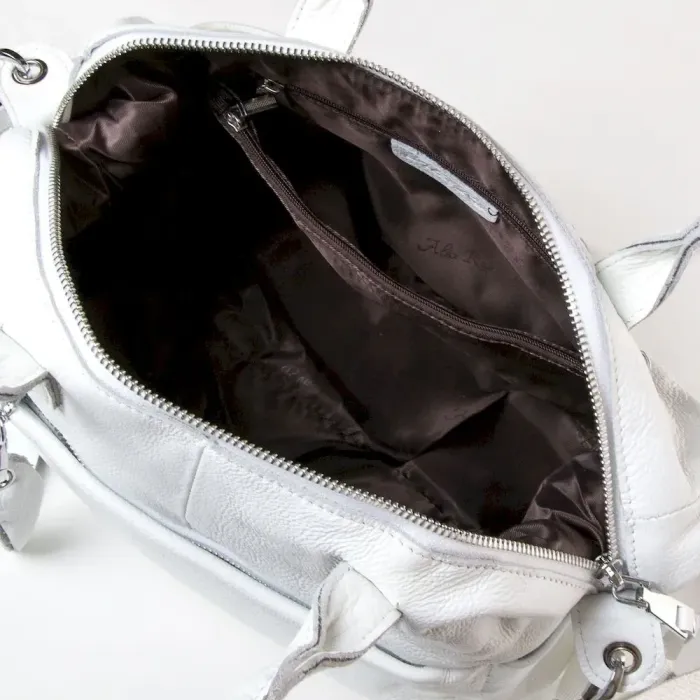 Сумка Жіноча Класична шкіряна ALEX RAI 8794-9 white