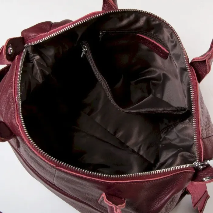 Сумка Жіноча Класична шкіряна ALEX RAI 8794-9 wine-red