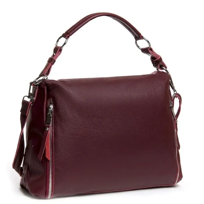 Сумка Жіноча Класична шкіряна ALEX RAI 9509-9 wine-red