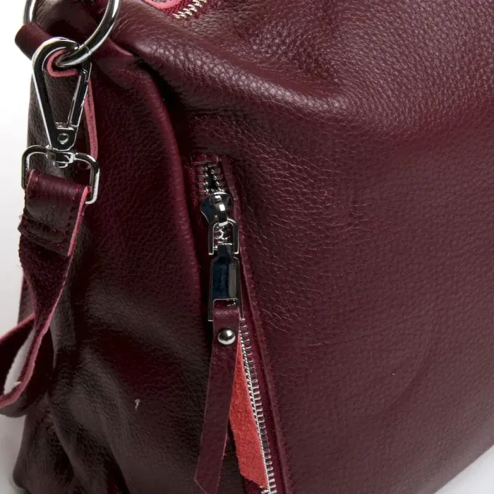 Сумка Жіноча Класична шкіряна ALEX RAI 9509-9 wine-red