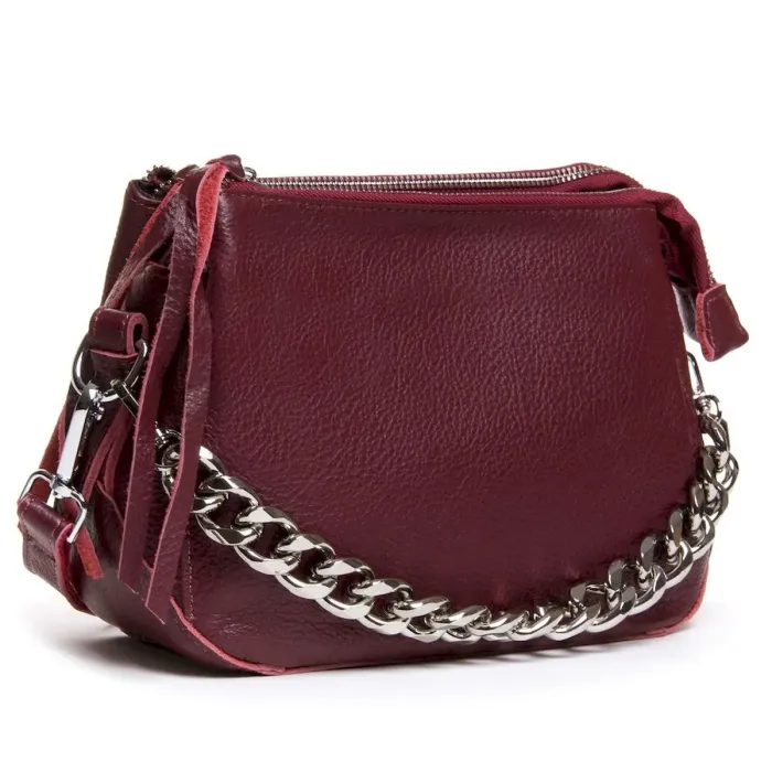 Сумка Женская Классическая кожа ALEX RAI 8833 wine-red