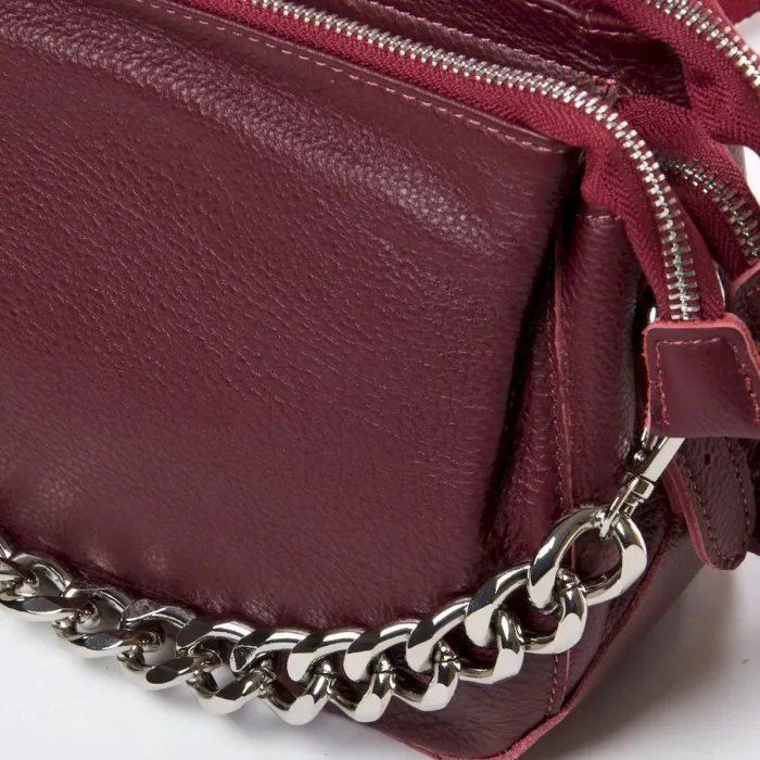 Сумка Женская Классическая кожа ALEX RAI 8833 wine-red