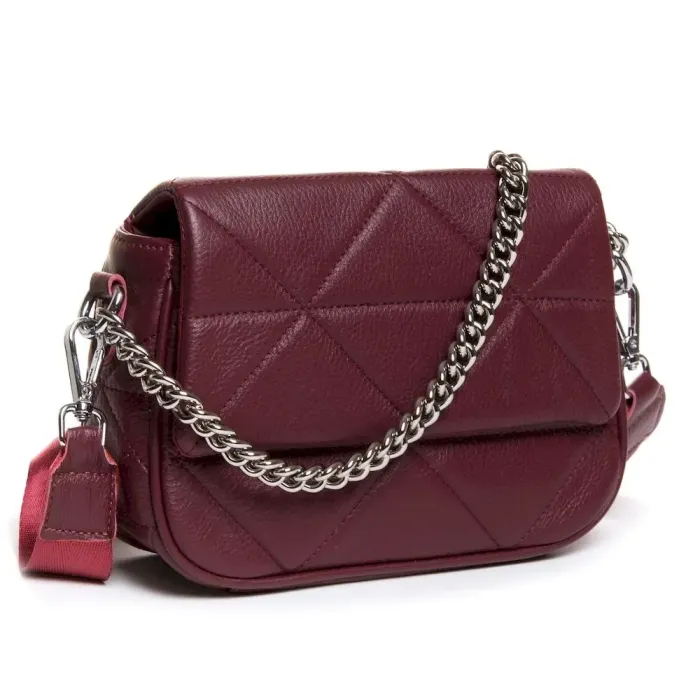 Сумка Женская Классическая кожа ALEX RAI 8837 wine-red