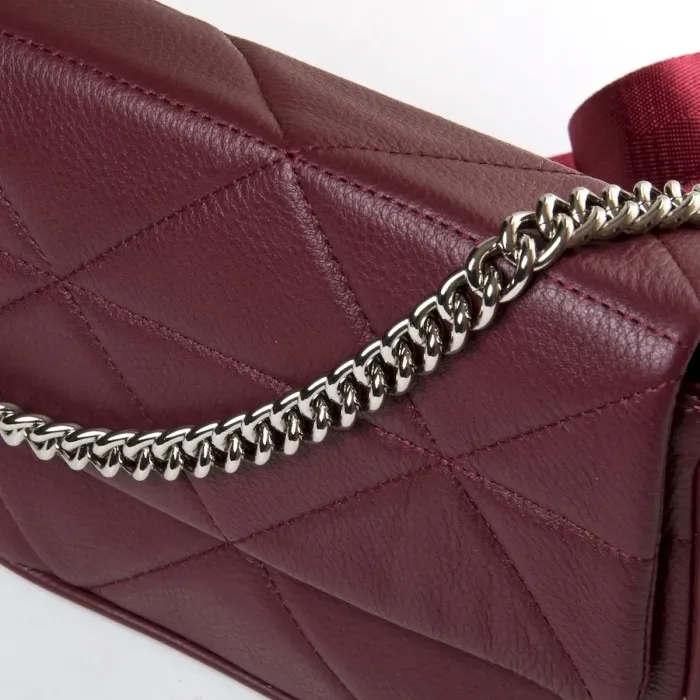 Сумка Женская Классическая кожа ALEX RAI 8837 wine-red