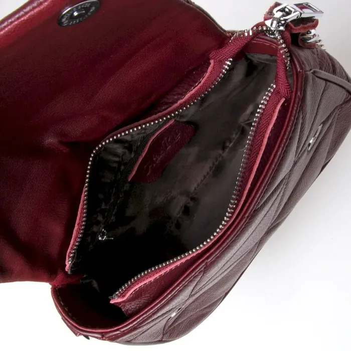 Сумка Женская Классическая кожа ALEX RAI 8837 wine-red