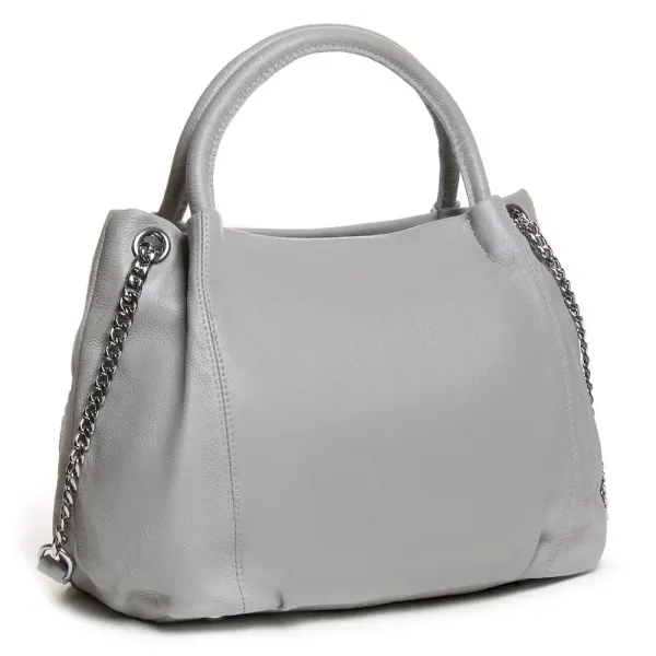 Сумка Жіноча Класична шкіряна ALEX RAI 8918-9 light-grey