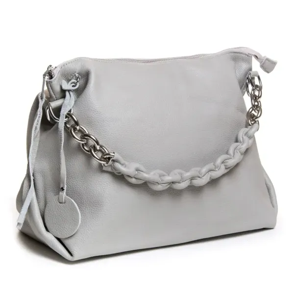 Сумка Жіноча Класична шкіряна ALEX RAI 8917-9 light-grey