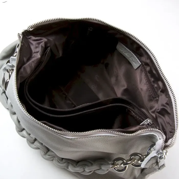 Сумка Женская Классическая кожа ALEX RAI 8917-9 light-grey