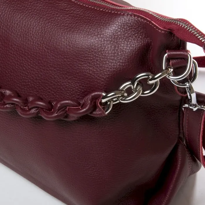 Сумка Женская Классическая кожа ALEX RAI 8917-9 wine-red
