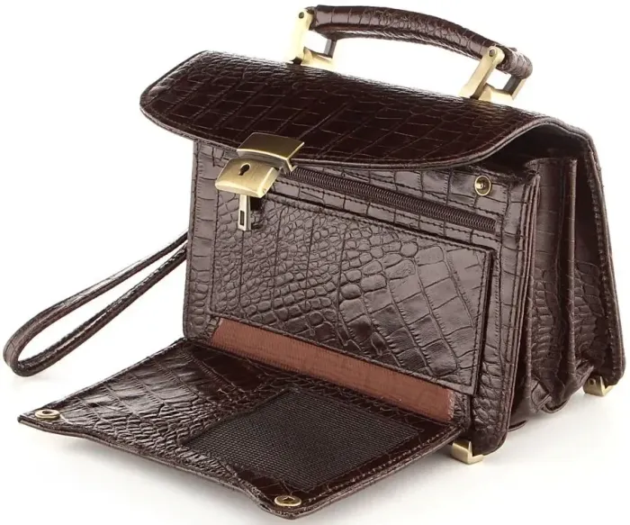 Барсетка SHVIGEL 00377 Коричнева