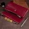 Клатч конверт з кишенею для мобільного шкіряний ST Leather 19273 Бордовий