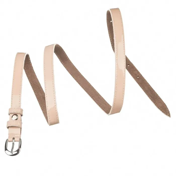 Пояс кожаный MAYBIK 15240 Пудровый