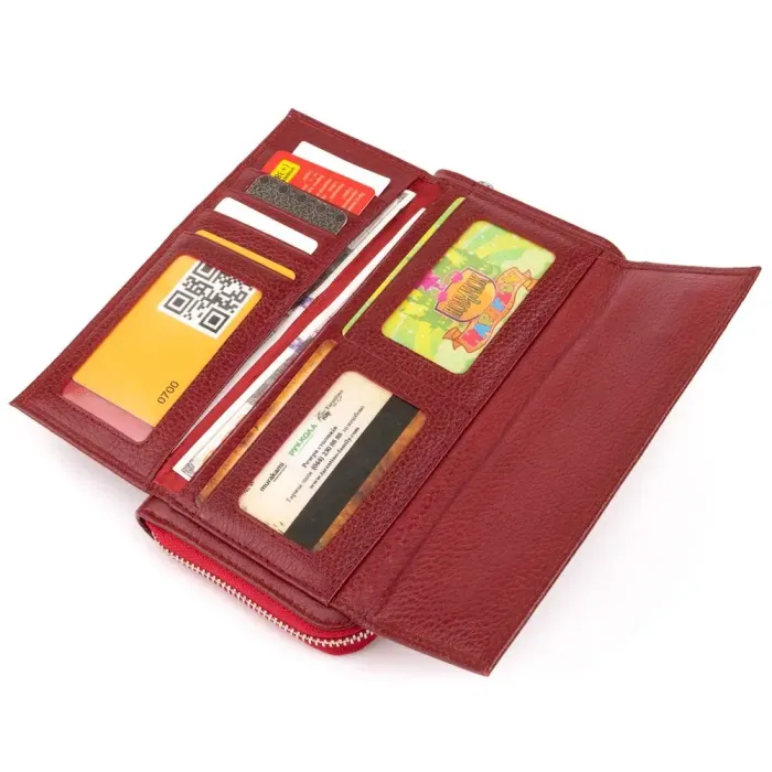 Гаманець шкіряний ST Leather 19293 Бордовий