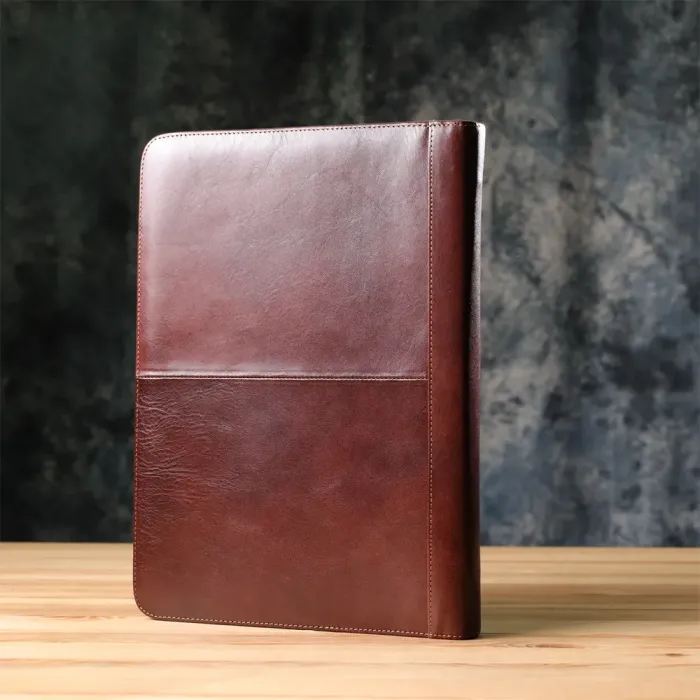 Папка з блокнотом із гладкої натуральної шкіри Tony Perotti 20849_1 (1278L moro) Коричнева