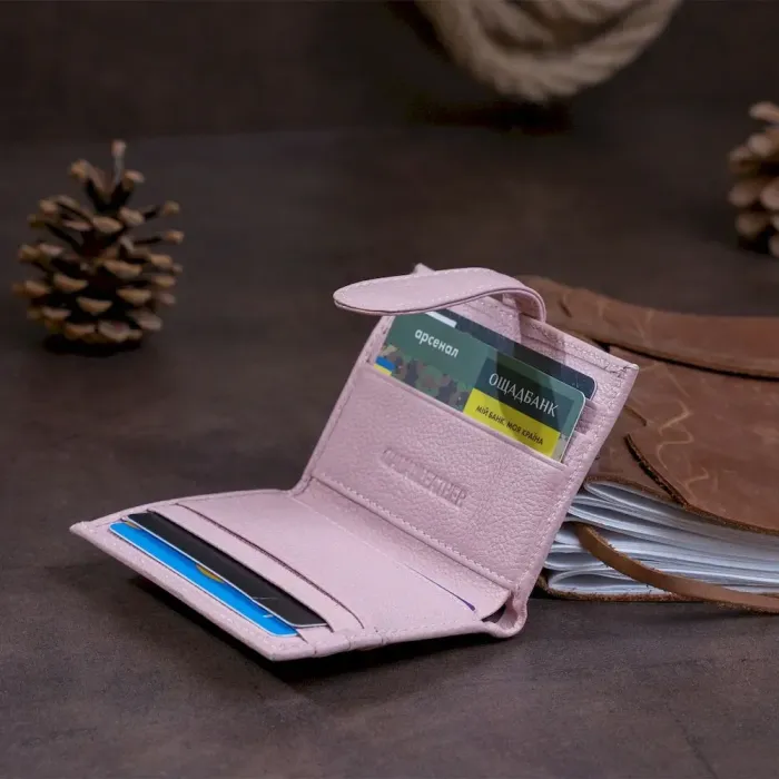 Гаманець-візитниця ST Leather 19209 Рожевий