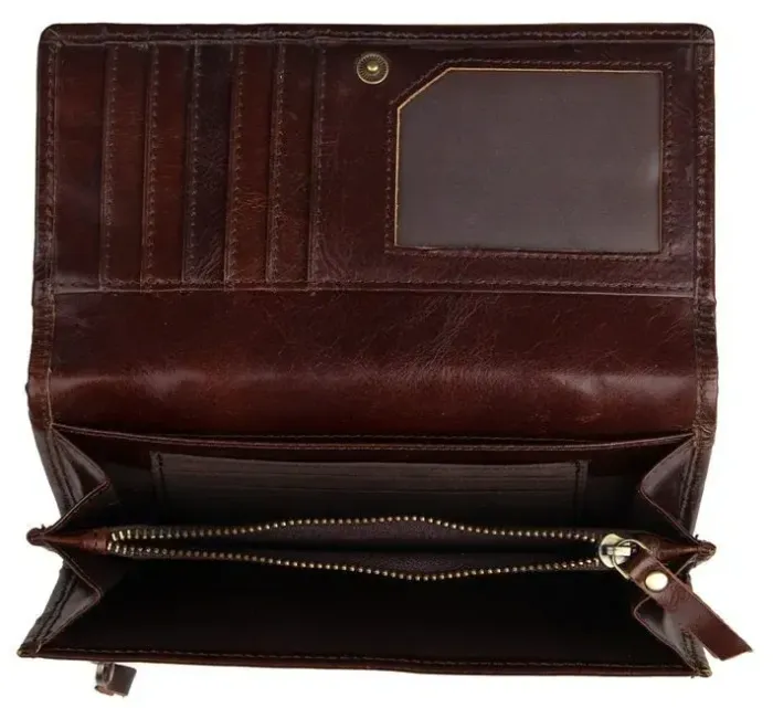 Гаманець жіночий Vintage 14350 шкіра Коричневий