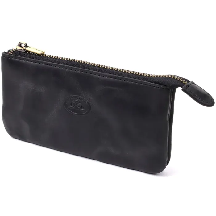 Зручна ключниця на два відділення з матової натуральної шкіри Tony Perotti 20836_1 (3350 nero) Чорний