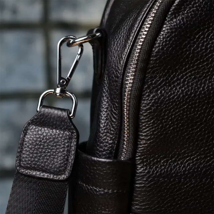 Надійний жіночий рюкзак з натуральної шкіри Vintage 23060 Чорний