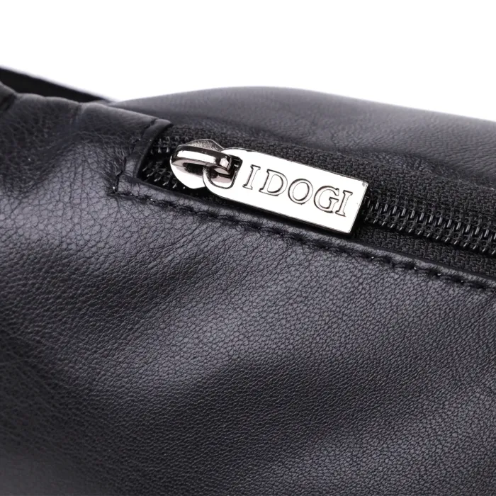 Цікава чоловіча сумка на пояс із гладкої натуральної шкіри Tony Perotti 20880_1 (6000 nero) Чорний