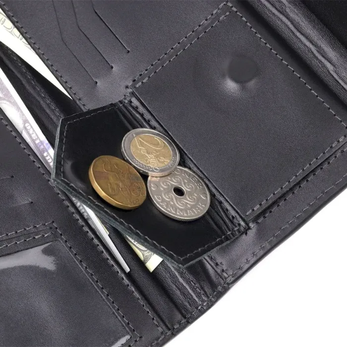 Практичний чоловічий портмоне Grande Pelle 11424 Коричневий