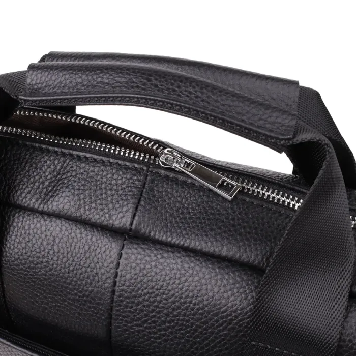 Діловий портфель для чоловіків із натуральної шкіри Vintage 23039 Чорний