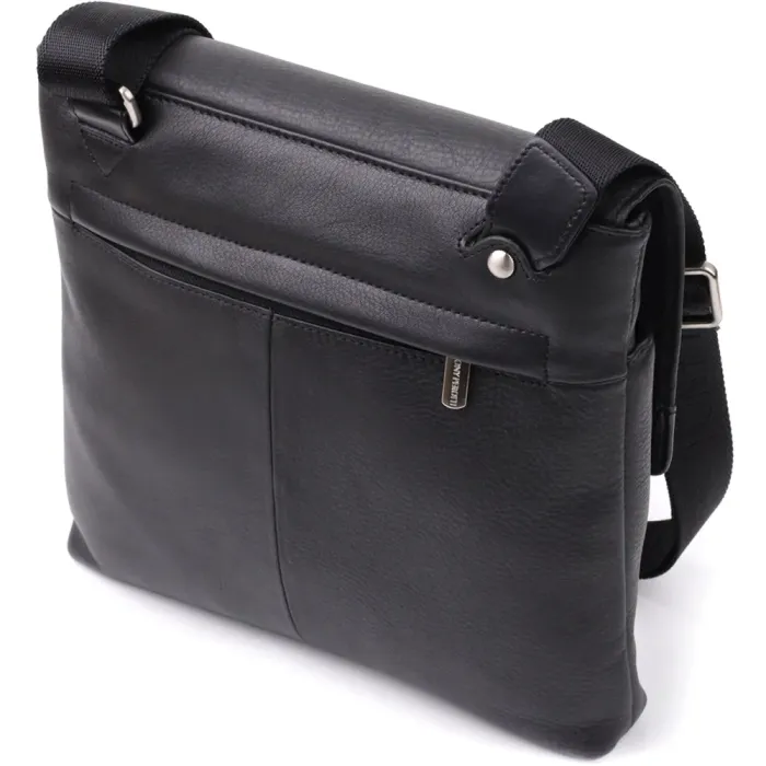 Чоловіча сумка через плече із зернистої натуральної шкіри Tony Perotti 20865_1 (9270G-25 nero) Чорний