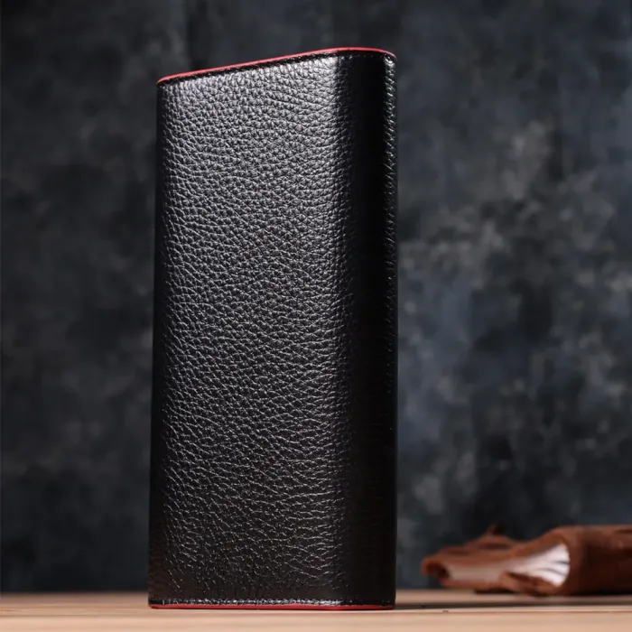 Жіночий гаманець із трикутним клапаном із натуральної шкіри Tony Bellucci 22860 Чорний