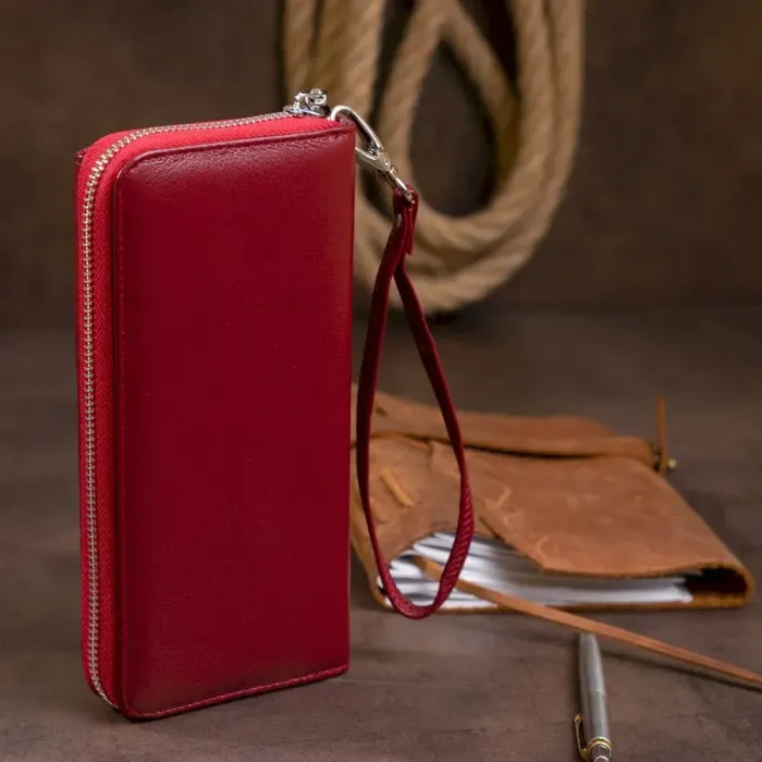 Гаманець шкіряний ST Leather 19293 Бордовий