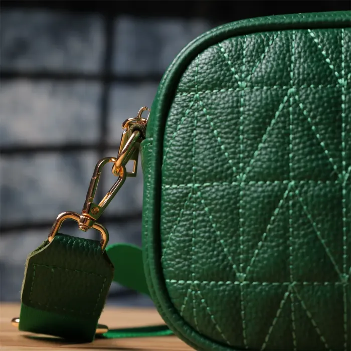 Цікава сумка для жінок з натуральної шкіри Vintage 22900 Зелений