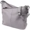 Зручна жіноча сумка з двома ремінцями із натуральної шкіри Vintage 23054 Сірий