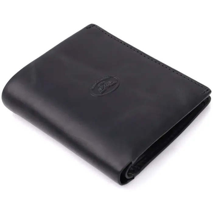Чоловічий вертикальний гаманець з матової натуральної шкіри Tony Perotti 20832_1 (1165 nero) Чорний