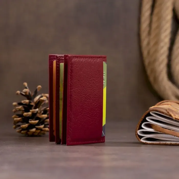Візитниця-книжка ST Leather 19218 Бордова