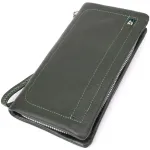 Стильний гаманець для жінок з відділенням під телефон ST Leather 23103 Зелений
