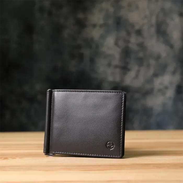 Модний затискач для грошей з м'якої натуральної шкіри Tony Perotti 20848_1 (5000 nero) Чорний