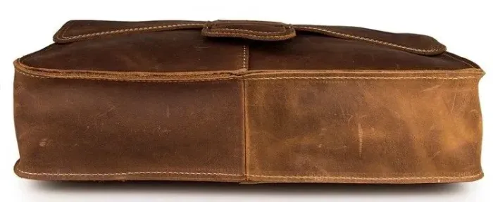 Сумка чоловіча Vintage 14231 у вінтажному стилі Коричнева