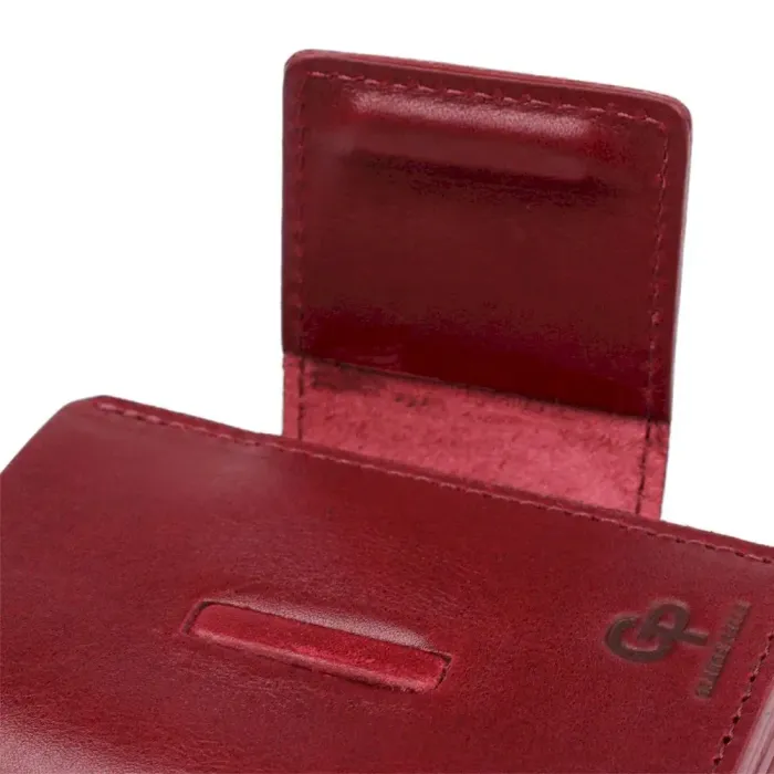 Практичний жіночий портмоне Grande Pelle 11574 Бордовий