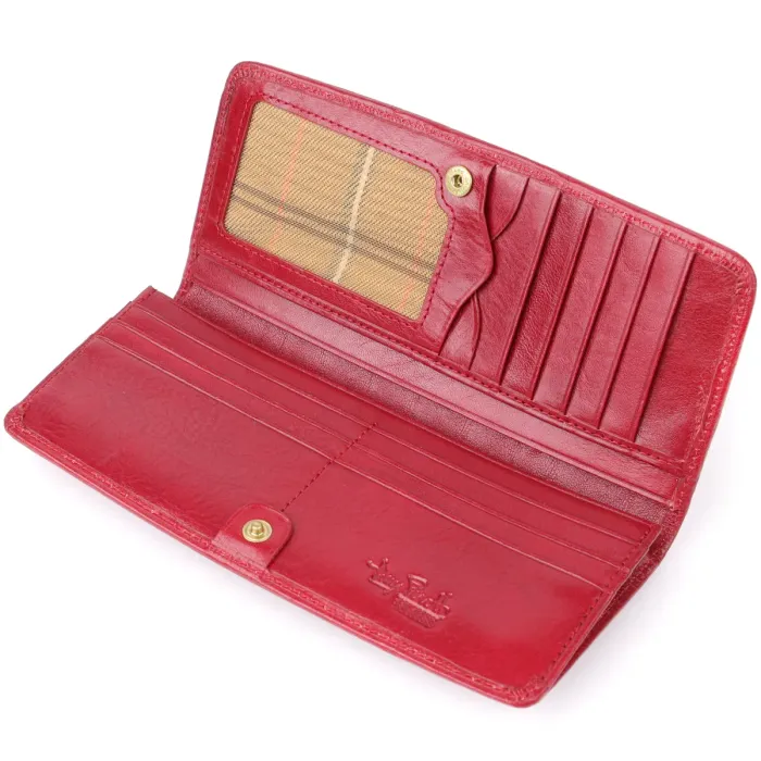 Стильний жіночий гаманець із глянсової натуральної шкіри Tony Perotti 20895_1 (2701Z rosso) Червоний