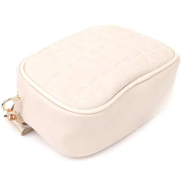 Елегантна жіноча сумка на кожен день з натуральної шкіри Vintage 22904 Білий